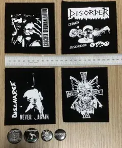 crust 布パッチ 缶バッチ discharge