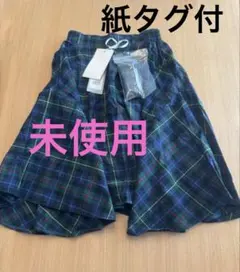 【未使用・紙タグ付】n'Or LABEL アシンメトリー チェックフレアスカートのサムネイル