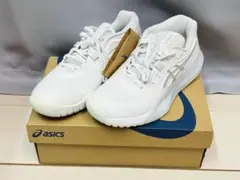 未使用　asics GEL-RESOLUTION X 23.5cm 白　テニス