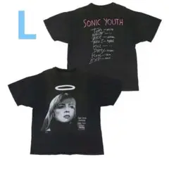 ソニックユース　Sonic Youth 半袖　黒　ブラック　アメカジ　インナー