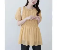 新品 ❀︎ natural couture osonoねじり袖ペプラムチュニックのサムネイル