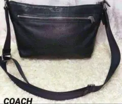 【高級】コーチ★オールレザー★ヘリテージ★ショルダーバッグ ボディバッグ 黒