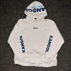 KANGOL ホワイト フード付きパーカー