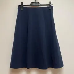 anysis 膝丈フレアスカート　ネイビーM