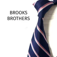 ブルックスブラザーズ　ネクタイ　レジメンタルストライプ　ネイビー系