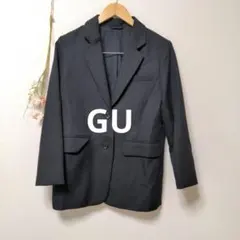 GU ジーユー オーバーサイズ テーラードジャケット ブラック