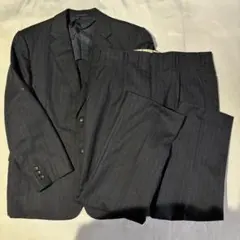 90's スーツセットアップ ストライプ グレー