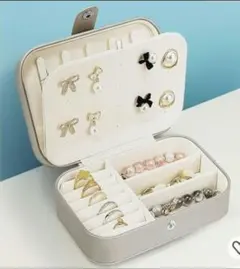⭐新品再入荷ジュエリーボックス アクセサリー ケース コンパクト 持ち運び大容量