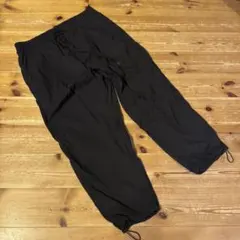B;MING BEAMS メンズM ブラック ドローストリング ワークパンツ 黒のサムネイル