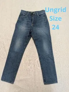 ungrid アングリッド ストレート デニムパンツ 日本製 24 古着 美品のサムネイル
