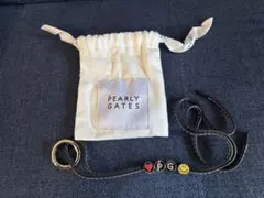 PEARLY GATES ベルト チャーム付きキーホルダー 収納袋付き。のサムネイル