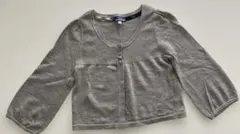Burberryグレー カーディガン 38サイズ