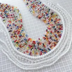 カットガラス etc ✽ カラーMIX 15 連　まとめ売り　no. 145