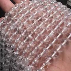 マニカラン産 天然結晶入りヒマラヤ水晶 8mm 連売り ブレスレット2本分