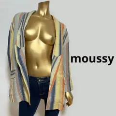 【3591】moussy コットン100 シャツ風 薄手 ジャケット