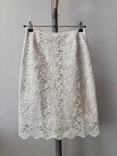 ユナイテッドアローズ レーススカート オフホワイト 38