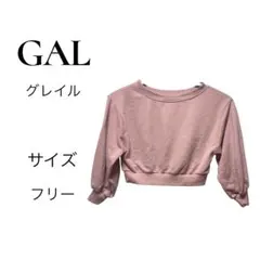 GAL グレイル クロップドトップス ピンク フリー 可愛い 韓国風 人気