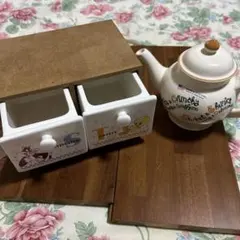 ミスドのティ-ポットと収納ボックス