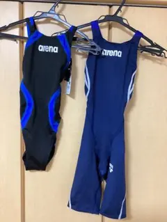 arena 競泳用水着 2点セット 黒と紺