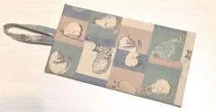 ティッシュケース〘吊り下げ〙ソフトパック用✢ネコ✢ブルー✢