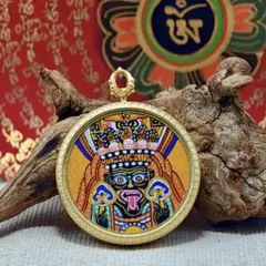 チベット ◇ 星月菩提樹X 唐カード ザキラム ネックレス 金運アップ