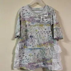 ハッカキッズ　チュニック　花柄　130サイズ