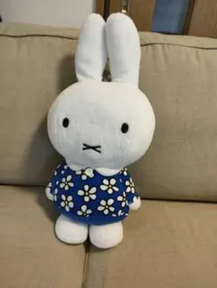 ミッフィー ぬいぐるみ 特大 花柄 ブルードレス ワンピース グッズ 可愛い
