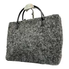 kate spade トートバッグ グレー ファブリック×レザー