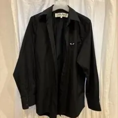 PLAY COMME des GARÇONS 黒 長袖シャツ Sのサムネイル