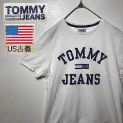 【オススメ品】TOMMY JEANS White デカロゴTシャツメンズS