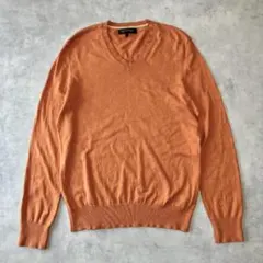 美品　バナナリパブリック　シルク・コットン カシミアVネックニット　春ニット2