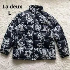 La deux ラドゥ　レディース　ダウンジャケット　ハワイアン　ゆったり　L