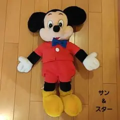サン&スター　ミッキーマウス　レトロ　ぬいぐるみ