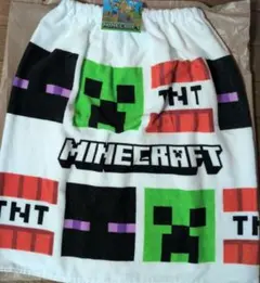 新品 タグ付き マインクラフト 巻きタオル ラップタオル