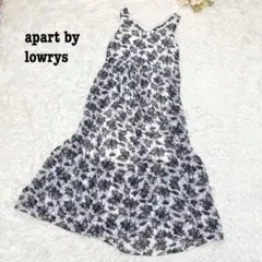 s.533【アパートバイローリーズ】ノースリーブワンピース 南国 リゾート 総柄