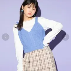 Lovetoxic L 160dcm ニットビスチェ長袖Tシャツ