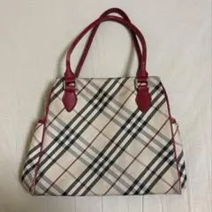 バーバリー ブルーレーベル ノバチェック ハンド トートバッグ