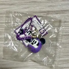 ディズニー ミッキーマウス だるま ストラップ 紫