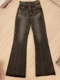 美品MOUSSY ブーツカットデニム 23サイズ ブラック