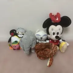 キャラクターと動物のぬいぐるみ 7点セット まとめ売り