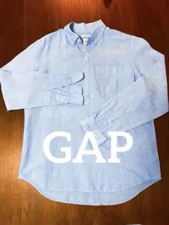 GAP ボタンダウン　長袖シャツ ブルー M