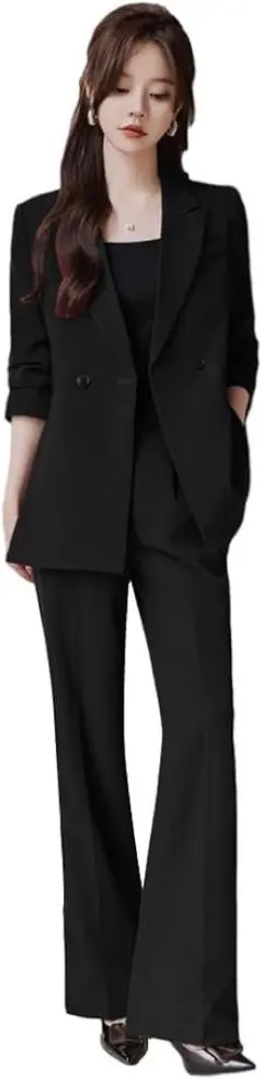 【美品】ブラック スーツセットアップ Mサイズ