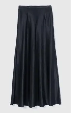 SeaRoomlynn Glossy satin フレアスカート ブラック Sのサムネイル