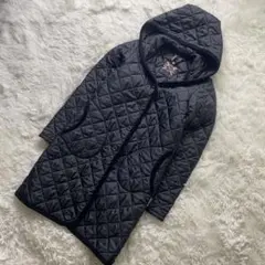極美品✨　現行　ラベンハム　キルティングコート　フード　Mブラック　近年