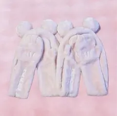 ミッキー　ミニー　ピンク　ファンキャップ　もこもこ　マフラー　セット ♡