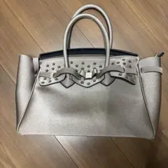 最終値下げ！SAVE MY BAG グレー ハンドバッグのサムネイル