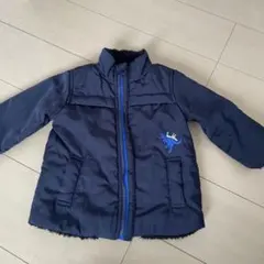 Hakka ネイビー 恐竜刺繍 ダウンコート