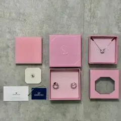 ☆美品☆ Swarovski フープピアス　ネックレス　セット