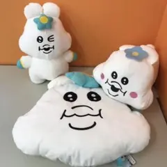タグ付き　んぽちゃむ　BIG　ぬいぐるみ　クッション　3点　おぱんちゅうさぎ