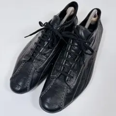 VISARUNO ビサルノ レザースニーカー 本革 伊製 黒 42